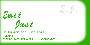 emil just business card